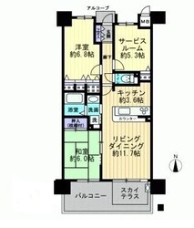 ロイヤルガーデン伊福町の物件間取画像